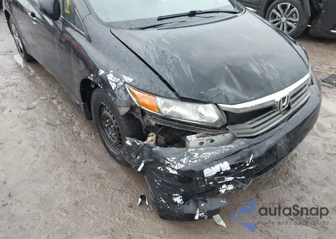 2012 Honda Civic Lx z USA, uszkodzony, nr VIN 2HGFB2F55CH301089